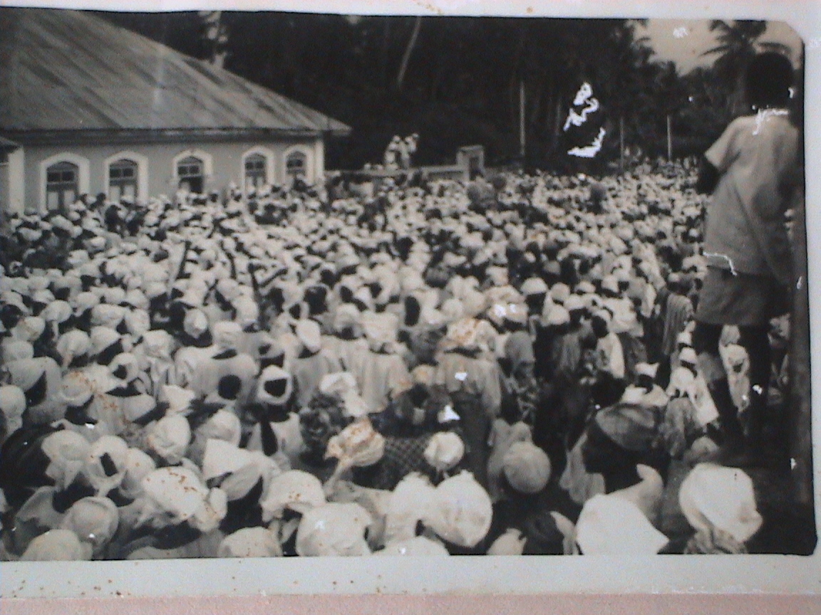 Women at protest rally in Abeokuta, Nigeria
